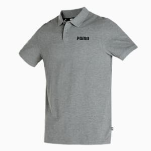 Pique Men's Regular Fit Polo, Medium Gray Heather, extralarge-IND