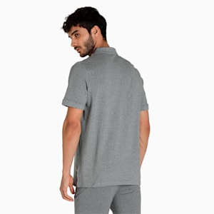 Pique Men's Regular Fit Polo, Medium Gray Heather, extralarge-IND