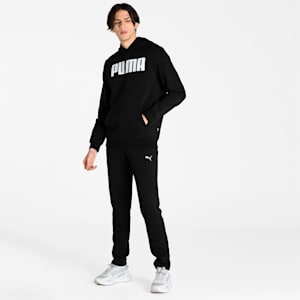 Men's Regular Fit Hooded Sweatshirt, Puma Black, extralarge-IND