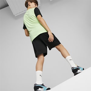 Polyester Youth Regular Fit Shorts &amp; T-shirt Set, Fizzy Lime, extralarge-IND