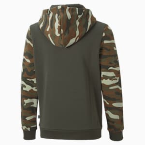 Essentials+ Camo Youth Hoodie, Forest Night