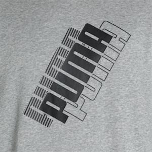 PUMA Power Logo Men's Regular Fit Sweatshirt, Medium Gray Heather, extralarge-IND