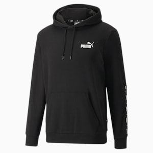 Tape Men's Regular Fit Hoodie, Puma Black, extralarge-IND