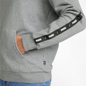 Essentials+ Tape Men's Regular Fit Hoodie, Medium Gray Heather, extralarge-IND