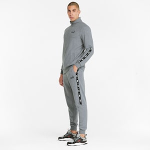 Tape Men's Regular Fit Sweatpants, Medium Gray Heather, extralarge-IND