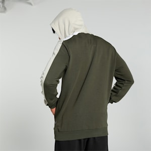 Essential+ Block Men's Regular Fit Hoodie, Dark Olive, extralarge-IND