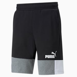 Essentials+ Block Men's Regular Fit Shorts, Puma Black, extralarge-IND