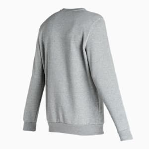 Essentials Crew Neck Full-Length Men's Sweatshirt, Medium Gray Heather
