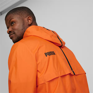 Essentials Solid Men's Windbreaker, Cayenne Pepper