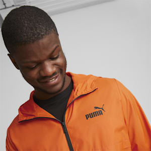 Men's Solid Regular Fit Windbreaker, Cayenne Pepper, extralarge-IND