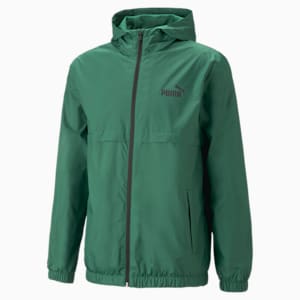 Essentials Solid Men's Windbreaker, Vine