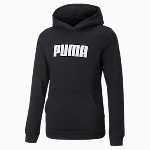 Essentials Full-Length Youth Hoodie, Puma Black