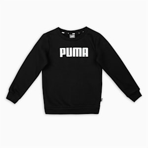 Youth Regular Fit Crew-Neck Sweatshirt, Puma Black, extralarge-IND
