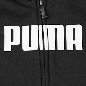 Essentials Full-Zip Kids' Hoodie, Puma Black