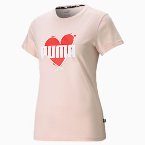 Heart Women's T-Shirt, Cloud Pink
