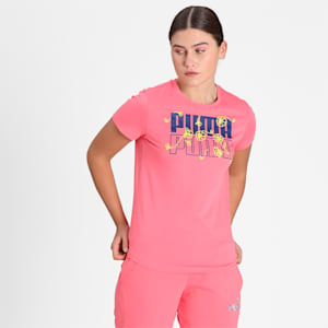 PUMA Graphic Women's T-Shirt, Sun Kissed Coral