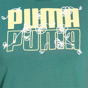 PUMA Graphic Women's T-Shirt, Blue Spruce