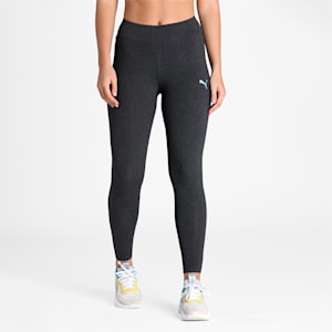 PUMA Graphic Women's Tights, Dark Gray Heather, extralarge-IND