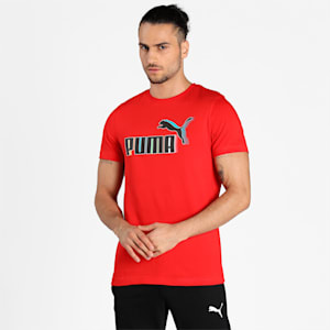 PUMA Graphic Men's T-Shirt, High Risk Red