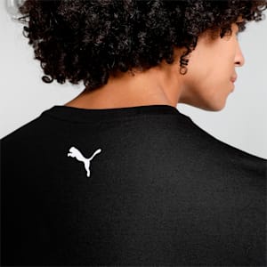 Graphic Men's Slim Fit T-Shirt, PUMA Black-popy red, extralarge-IND