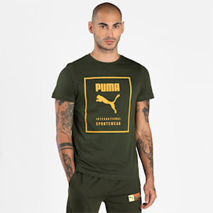 Graphic Men's Slim Fit T-Shirt, Forest Night, extralarge-IND