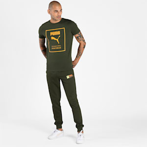Graphic Men's Slim Fit T-Shirt, Forest Night, extralarge-IND