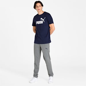 Mens Graphic 10 Slim Fit Pants, Medium Gray Heather, extralarge-IND