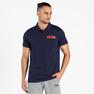 PUMA Graphic Men's Polo, Peacoat