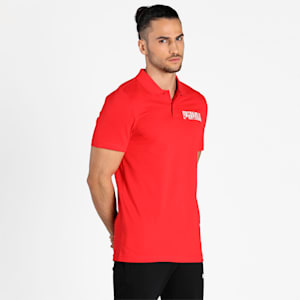 PUMA Graphic Men's Polo, High Risk Red