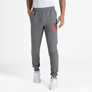 PUMA Graphic Men's Pants, Medium Gray Heather