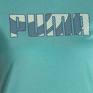 PUMA Graphic Women's T-Shirt, Blue Spruce