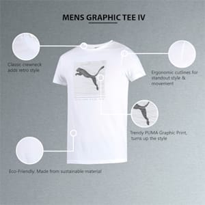 Graphic Men's Slim Fit T-Shirt, Puma White, extralarge-IND