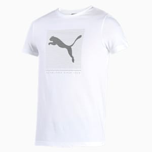 Graphic Men's Slim Fit T-Shirt, Puma White, extralarge-IND