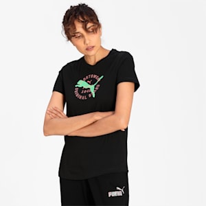 PUMA Graphic Women's T-Shirt, Puma Black