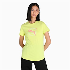PUMA Graphic Women's T-Shirt, Lemon Sherbert