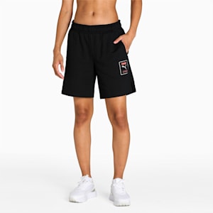 PUMA Graphic Women's Shorts, Puma Black