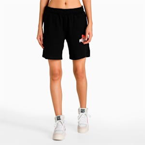 PUMA Graphic Women's Shorts, Puma Black
