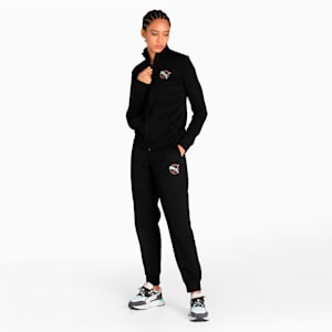 Graphic Women's Regular Fit Pants, Puma Black, extralarge-IND