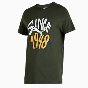 PUMA Graphic Men's Slim Fit T-Shirt, Forest Night, extralarge-IND