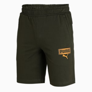 PUMA Graphic Men's Knitted Shorts, Forest Night
