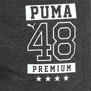 PUMA Graphic Men's Sports Shorts, Dark Gray Heather