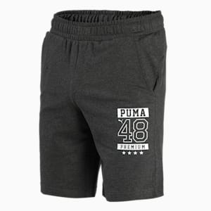 PUMA Graphic Men's Sports Shorts, Dark Gray Heather