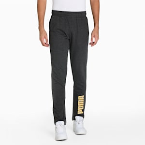 Graphic Men's Slim Fit Pants, Dark Gray Heather, extralarge-IND