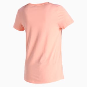 PUMA No. 1 Leopard Logo Women's T-Shirt, Apricot Blush