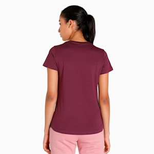 PUMA No. 1 Leopard Logo Women's T-Shirt, Grape Wine