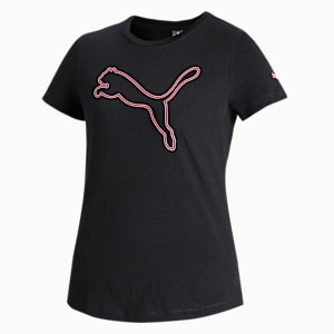 PUMA Graphic Women's Regular Fit T-Shirt, Puma Black, extralarge-IND