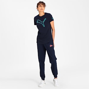 PUMA Graphic Women's Regular Fit T-Shirt, Peacoat, extralarge-IND