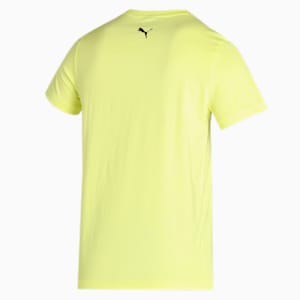 PUMA Double Logo Men's Slim Fit T-Shirt, Lemon Sherbert, extralarge-IND