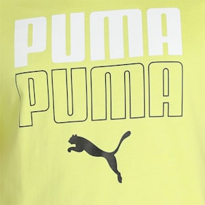 PUMA Double Logo Men's T-Shirt, Lemon Sherbert