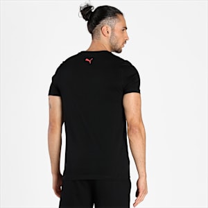 PUMA Graphic Men's Slim Fit T-Shirt, Puma Black, extralarge-IND